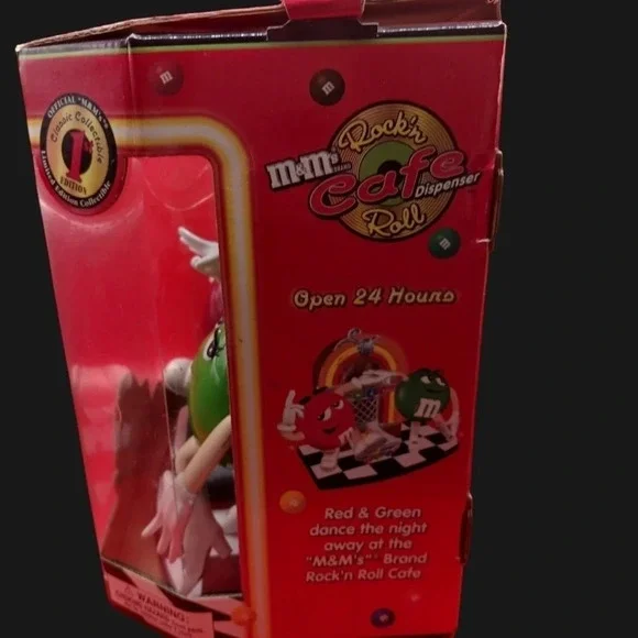 M&M rocking roll cafe candy dispenser